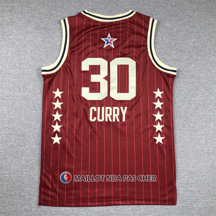 Maillot Enfant All Star 2024 Golden State Warriors Stephen Curry NO 30 Rouge